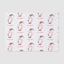 Frohe Weihnachten Flamingo Santa Modern Weihnachte