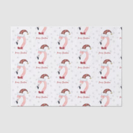 Frohe Weihnachten Flamingo Santa Modern Weihnachte Seidenpapier