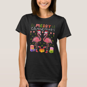 Frohe Weihnachten Flamingos T-Shirt