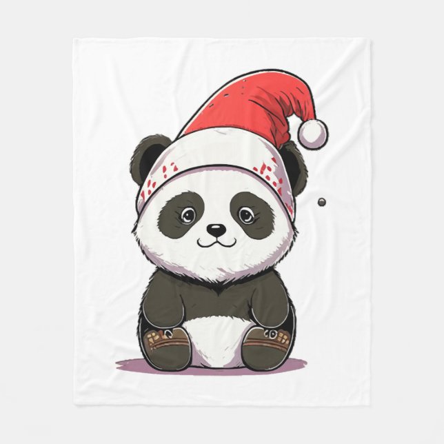 frohe Weihnachten Fleecedecke (Vorderseite)