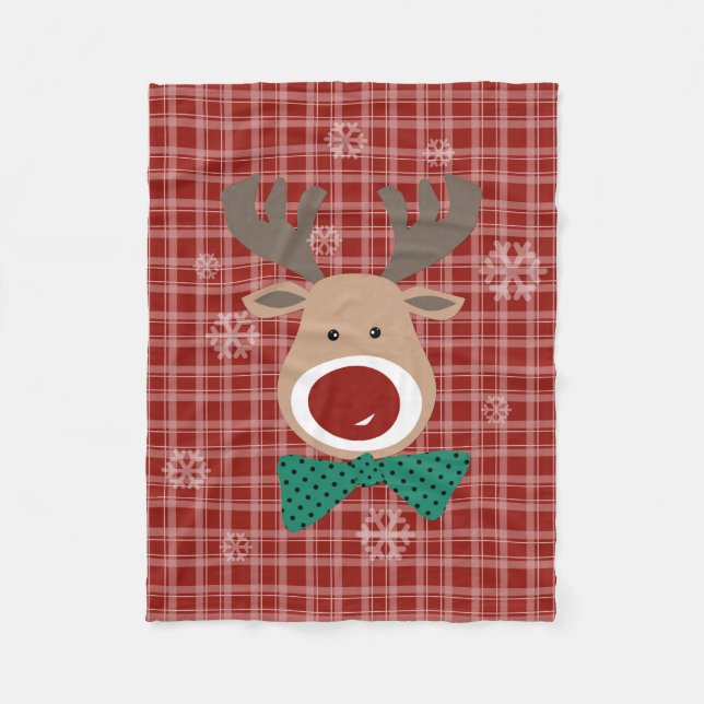 Frohe Weihnachten! Fleecedecke (Vorderseite)