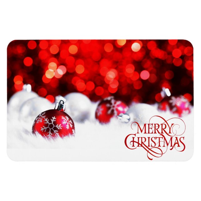 "Frohe Weihnachten" Flexible Magnet (Horizontal)