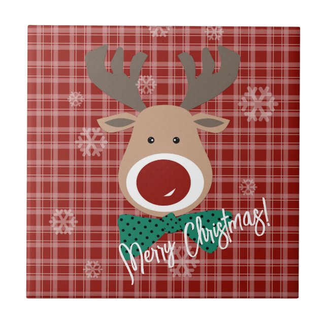 Frohe Weihnachten! Fliese (Vorderseite)