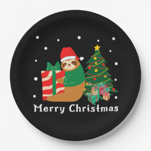 Frohe Weihnachten Flitterwochen Pappteller
