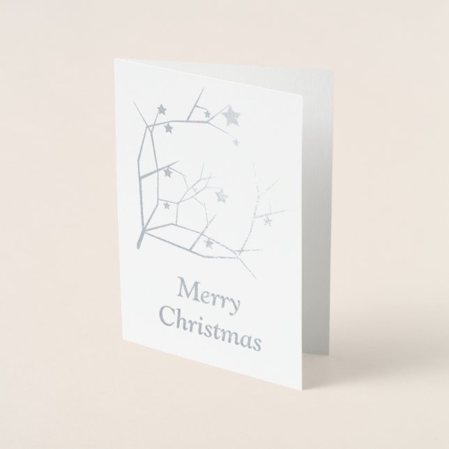 Frohe Weihnachten Folienkarte (Vorderseite)