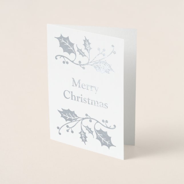 Frohe Weihnachten Folienkarte (Vorderseite)