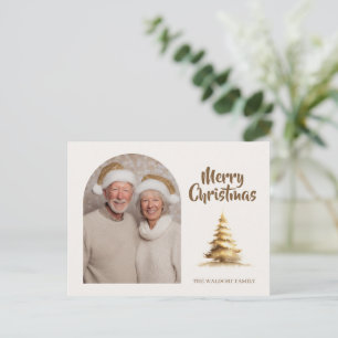 Frohe Weihnachten Foto Familie Benutzerdefiniert Postkarte
