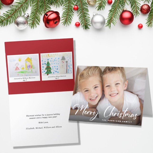 Frohe Weihnachten Foto Ihre Kinder Zeichnungen (Von Creator hochgeladen)