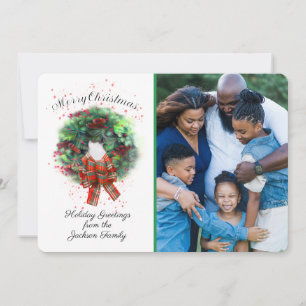 Frohe Weihnachten Foto Individuelle Karte mit Kran