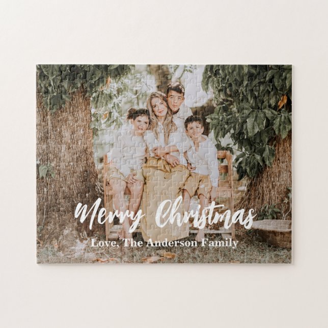 Frohe Weihnachten Foto Urlaub (Horizontal)