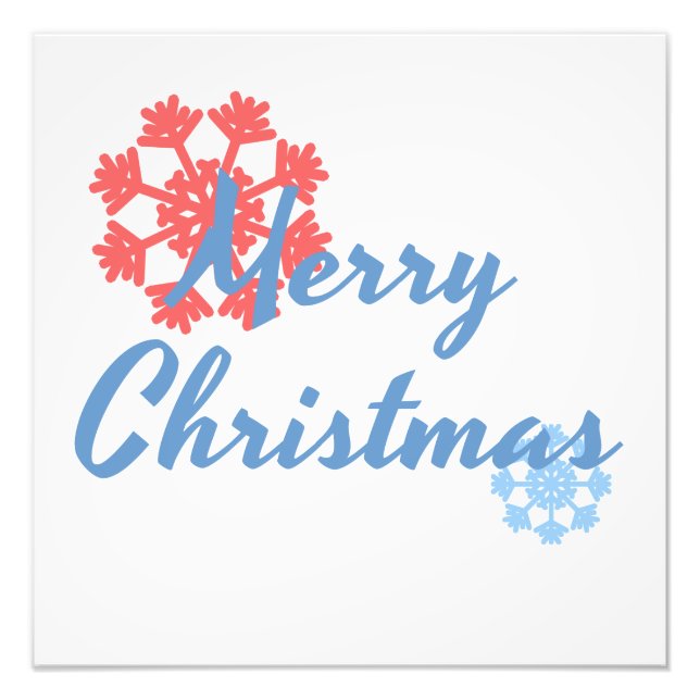 Frohe Weihnachten Fotodruck (Vorne)