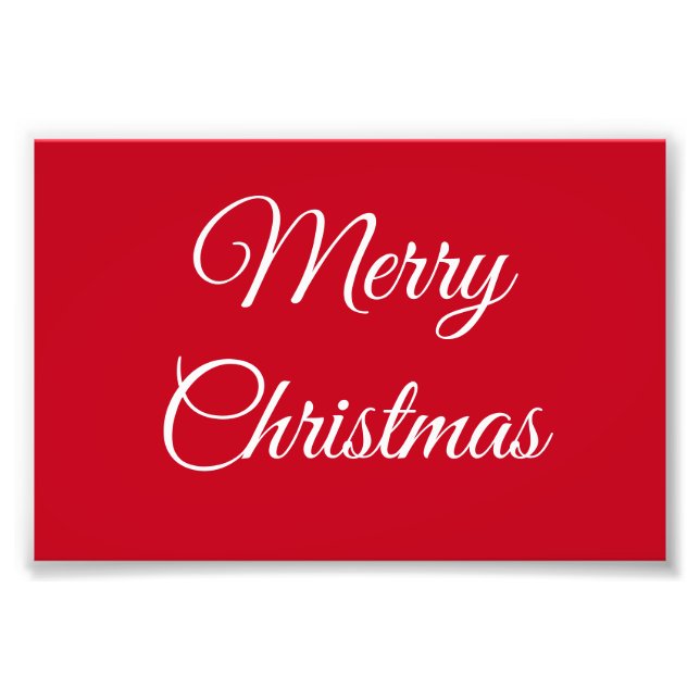 Frohe Weihnachten Fotodruck (Vorne)