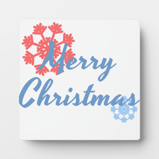 Frohe Weihnachten Fotoplatte (Vorderseite)
