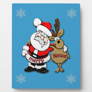 Frohe Weihnachten Fotoplatte