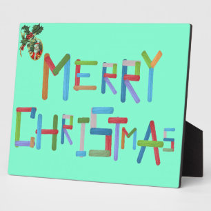 Frohe Weihnachten Fotoplatte