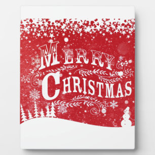 Frohe Weihnachten Fotoplatte