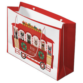 Frohe Weihnachten Französisch Bulldogs Holiday Tro Große Geschenktüte