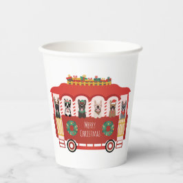 Frohe Weihnachten Französisch Bulldogs Holiday Tro Pappbecher