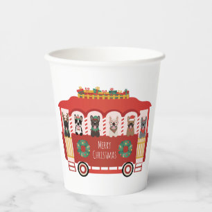 Frohe Weihnachten Französisch Bulldogs Holiday Tro Pappbecher