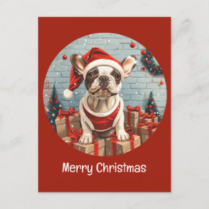 Frohe Weihnachten Französischer Bulldog Santa Dog