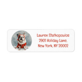 Frohe Weihnachten French Bulldog Rentier Dog