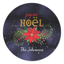 Frohe Weihnachten French Marine Glass Glitzer