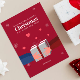 Frohe Weihnachten Freude des Gebens Gruß Karte
