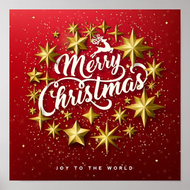 Frohe Weihnachten - Freude für die Welt Poster (Vorne)