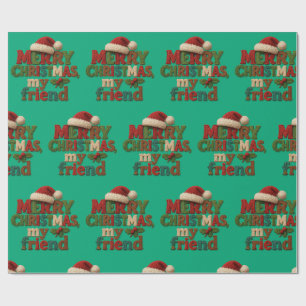 Frohe Weihnachten Freund Geschenkpapier