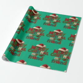 Frohe Weihnachten Freund  Geschenkpapier