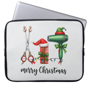 Frohe Weihnachten Friseur Festlicher Stylist Weihn Laptopschutzhülle