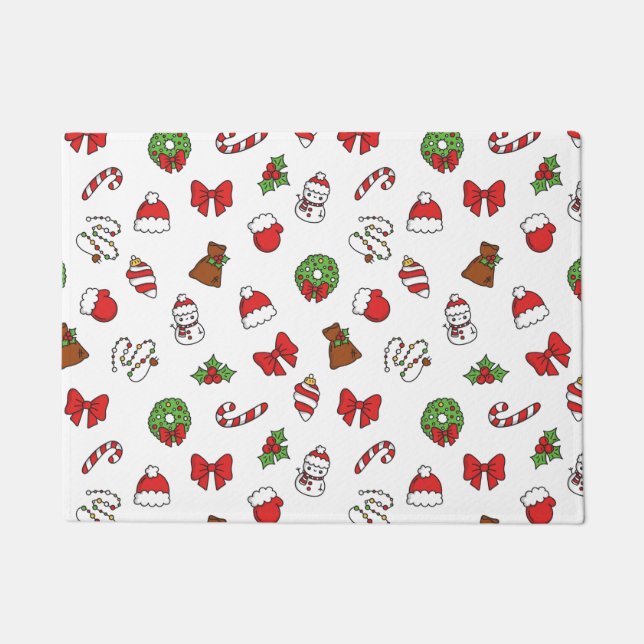 Frohe Weihnachten frohe Weihnachten Weihnachten We Fußmatte (Vorderseite)