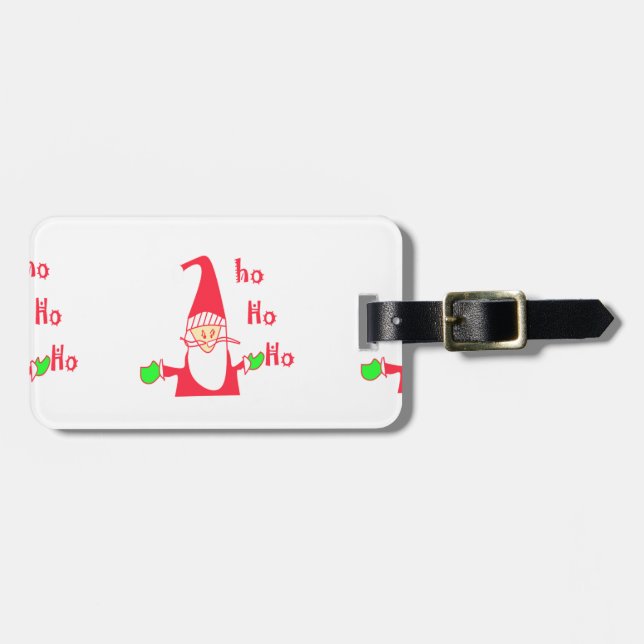 Frohe Weihnachten Frohe Weihnachten Weihnachten We Gepäckanhänger (Vorderseite horizontal)