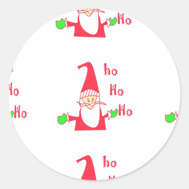 Frohe Weihnachten Frohe Weihnachten Weihnachten We Runder Aufkleber (Vorderseite)