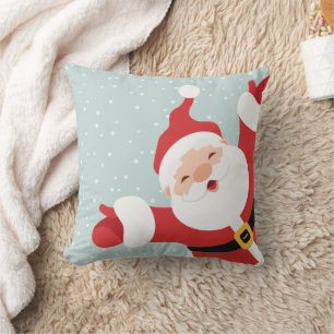 Frohe Weihnachten frohe Weihnachtsmann Kissen