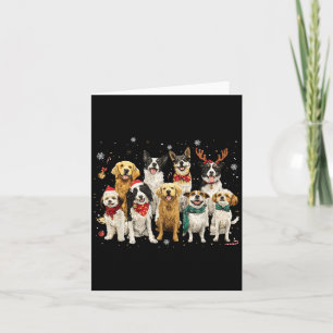 Frohe Weihnachten frohe Woofmas Hund liebt Männer Karte