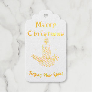 Frohe Weihnachten - Frohes Neues Jahr Geschenkanhänger