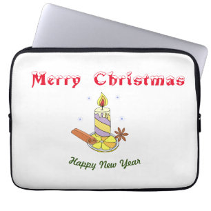 Frohe Weihnachten - Frohes Neues Jahr Laptopschutzhülle