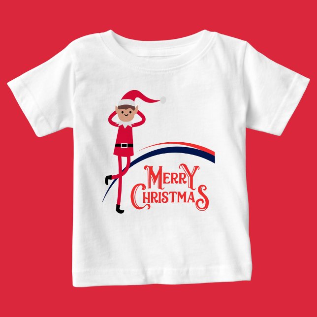 Frohe Weihnachten, Fröhlich & Bright, Baby T-shirt (Von Creator hochgeladen)