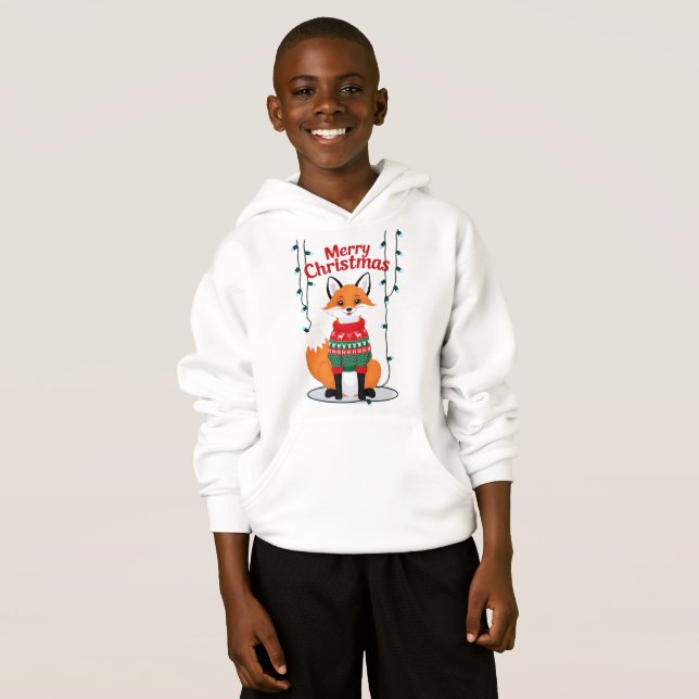 Frohe Weihnachten, Fuchs! Hoodie (Vorne ganz)