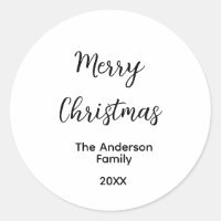 Frohe Weihnachten fügen Familienname Jahr Text cus