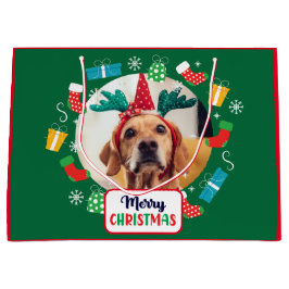 Frohe Weihnachten (fügen Sie Ihre eigenen Fotos) G Große Geschenktüte