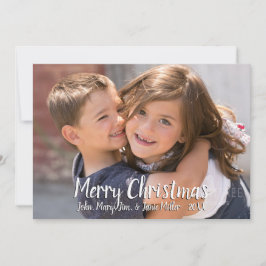 Frohe Weihnachten Full Foto Card