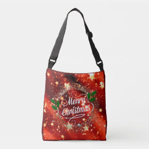 Frohe Weihnachten funkeln und leuchten Tragetaschen Mit Langen Trägern