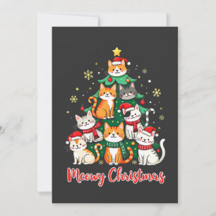 Frohe Weihnachten Funny Catmas Kitten Weihnachtsba Einladung