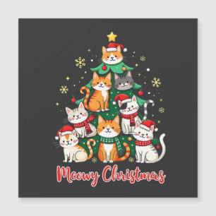 Frohe Weihnachten Funny Catmas Kitten Weihnachtsba Magnetkarte