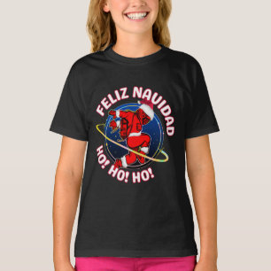FROHE WEIHNACHTEN FUNNY SANTA ASTRONAUT T-Shirt