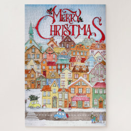 Frohe Weihnachten Funny Whimsical Niedliche Winter