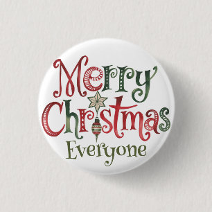 Frohe Weihnachten für alle Button