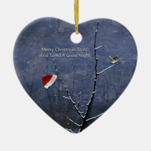 Frohe Weihnachten für alle Keramik Ornament